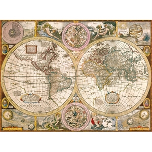 Stara Mapa Świata 3000 Elementów - Clementoni