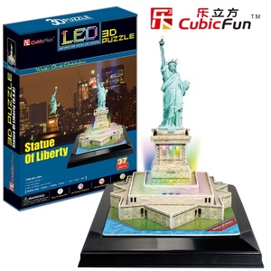 Puzzle 3D Podświetlana Statua Wolności - Cubic Fun