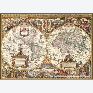 Antyczna Mapa Świata 1000 Elementów - Ravensburger