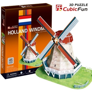 Puzzle 3D Holenderski Wiatrak - Cubic Fun
