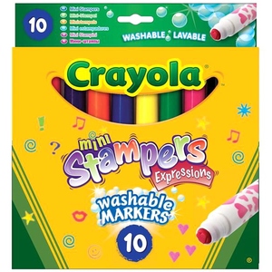 Flamastry Mini Stempelki 10 Kolorów - Crayola
