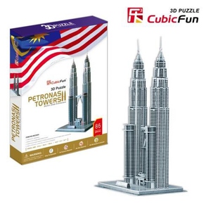 Puzzle 3D Petronas Towers - Cubic Fun