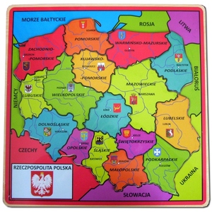 Drewniana Mapa Polski - Brimarex