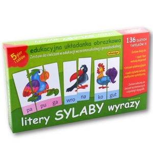 Zestaw Edukacyjny Litery i Sylaby - Adamigo