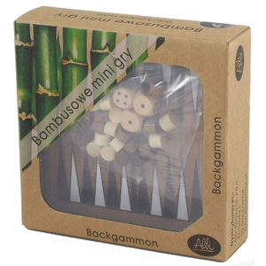 Gra Bambusowa Mini Backgammon - Albi